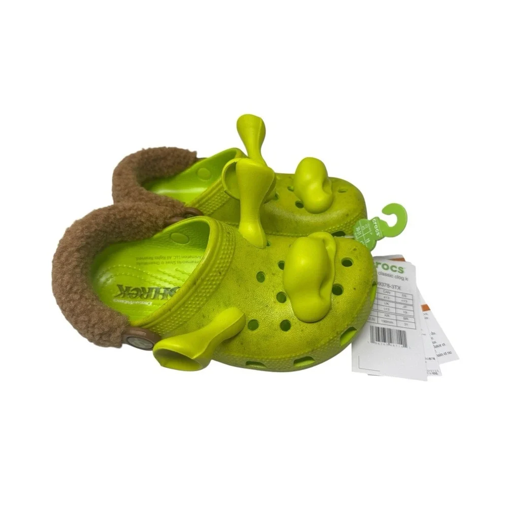 Crocs x DreamWorks Shrek Classic Clog Juniors Lime Size 13c